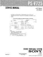 Sony PS-V725 - Service Manual 